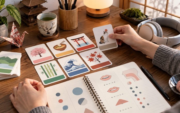Verb-Endstellung und Partikelsystem: zwei japanische Grammatik-Hürden, die deutschen Muttersprachlern durch die eigene Sprache erstaunlich vertraut vorkommen.