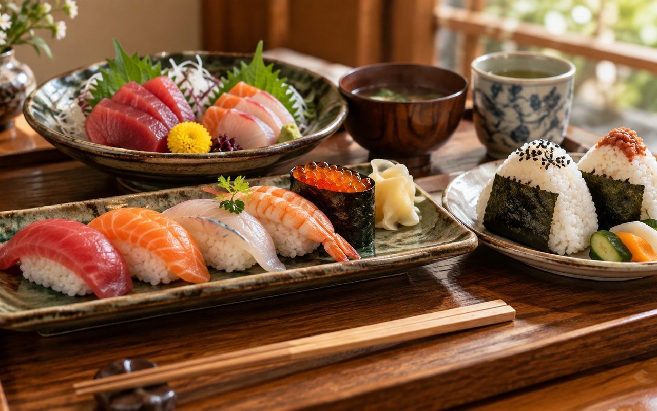 Gewürzter Reis, kein Reis oder ungewürzter Reis: Der zuverlässigste Weg, Sushi, Sashimi und Onigiri auf jeder Speisekarte sicher zu unterscheiden.