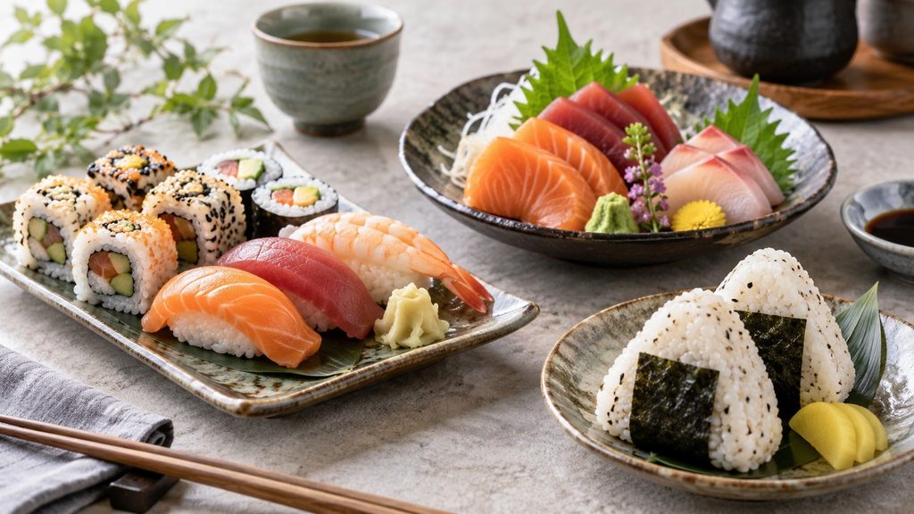 Was ist sättigender: Sushi, Sashimi oder Onigiri