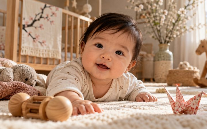 Japanischer Vorname fürs Baby in DACH: Welche Namen deutsche Ohren sofort schaffen, wo Vokallängen verloren gehen und wie Familien die Schreibung festlegen.