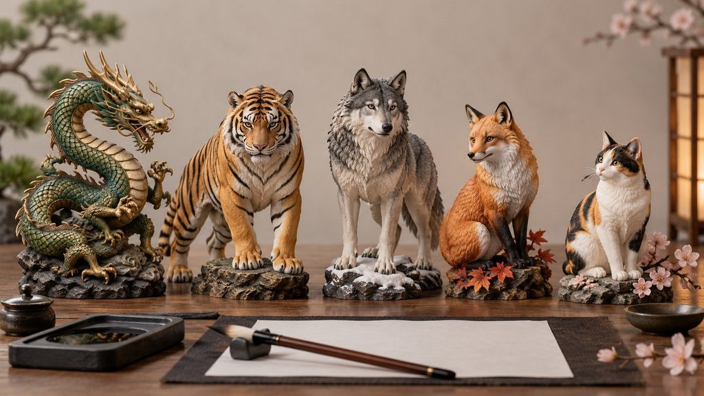 Warum 狼, 狐 und 猫 optisch ähnlich aufgebaut sind